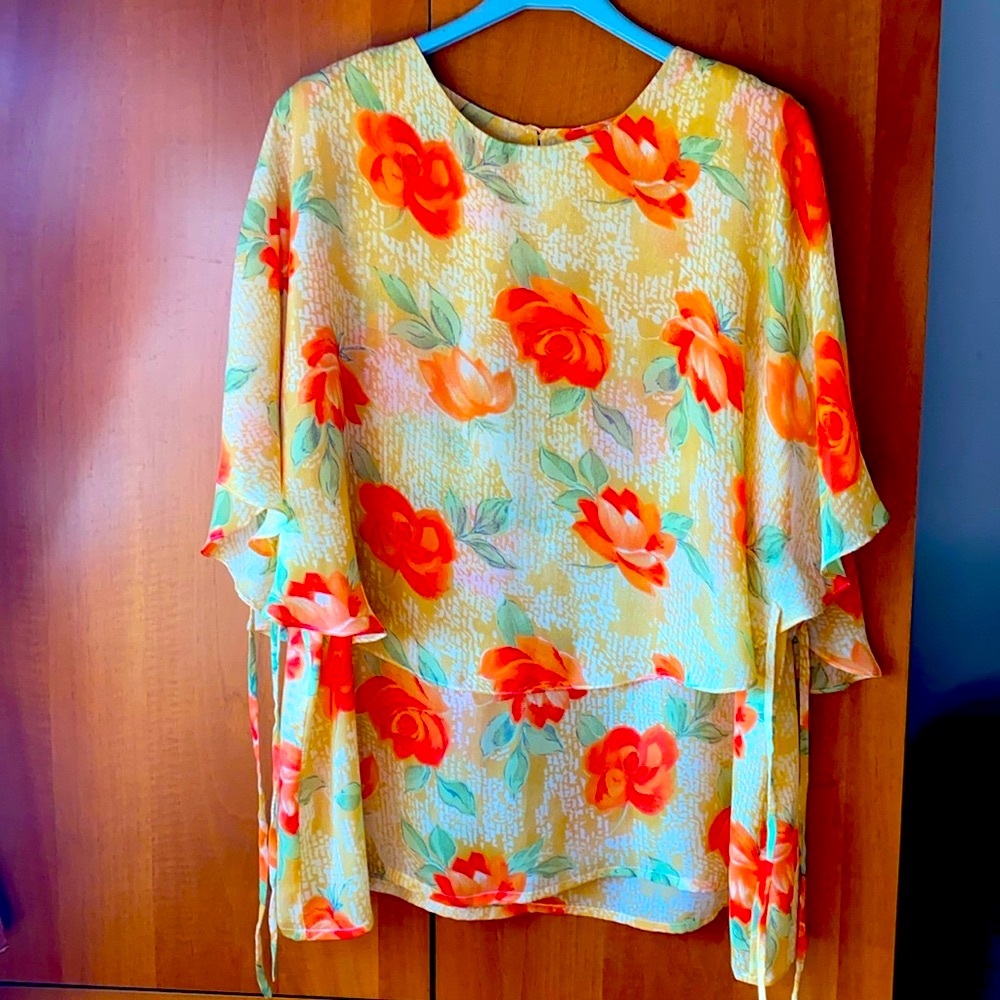 Jordan Women's Floral Orange Top